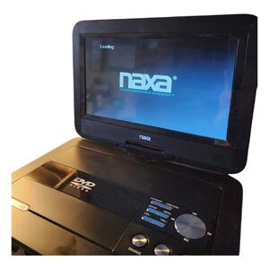 Naxa Portable 10" DVD Player NPD-1003 Works! No Power Cord